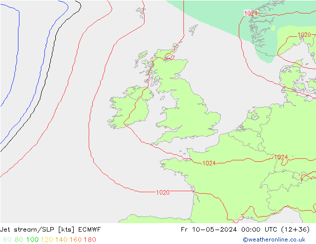 Courant-jet ECMWF ven 10.05.2024 00 UTC