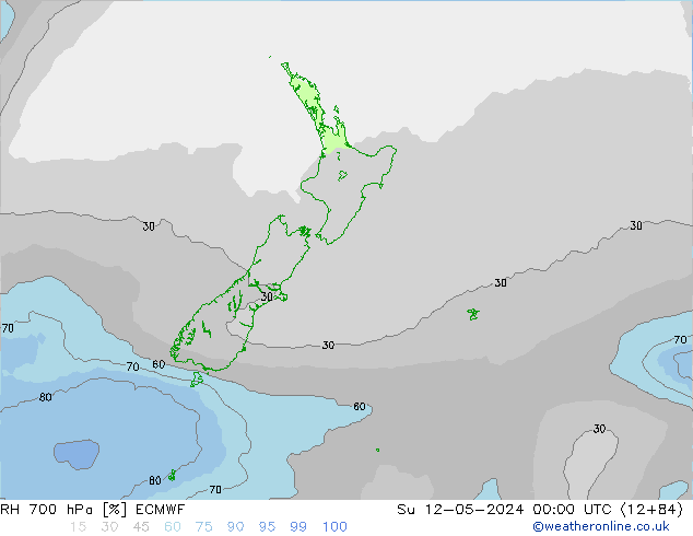 RV 700 hPa ECMWF zo 12.05.2024 00 UTC