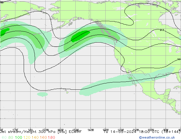 Jet Akımları ECMWF Sa 14.05.2024 18 UTC