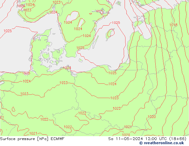 pression de l'air ECMWF sam 11.05.2024 12 UTC
