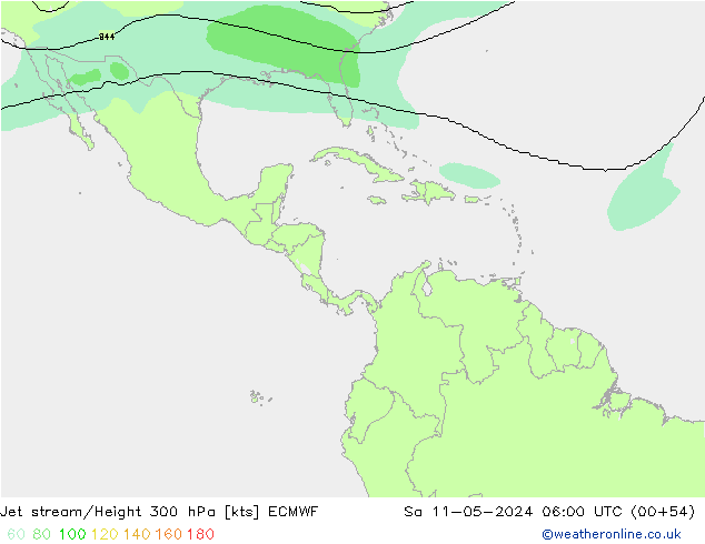 Courant-jet ECMWF sam 11.05.2024 06 UTC