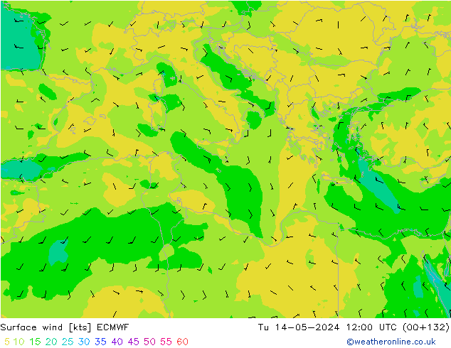  10 m ECMWF  14.05.2024 12 UTC