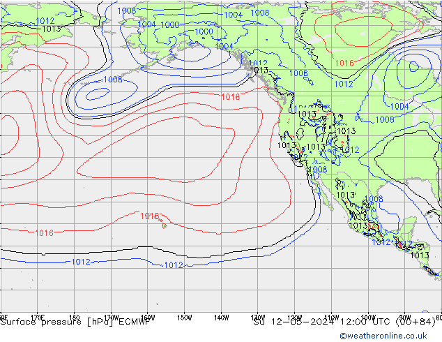 pression de l'air ECMWF dim 12.05.2024 12 UTC