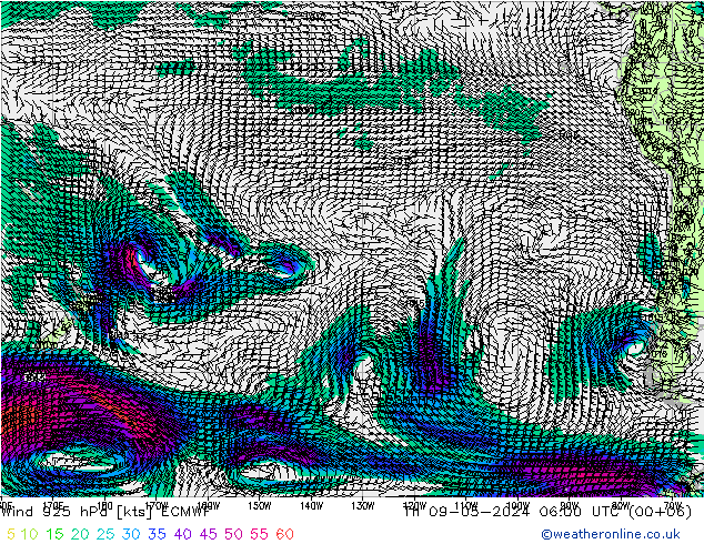 Wind 925 hPa ECMWF Th 09.05.2024 06 UTC