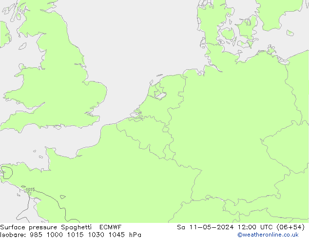 ciśnienie Spaghetti ECMWF so. 11.05.2024 12 UTC