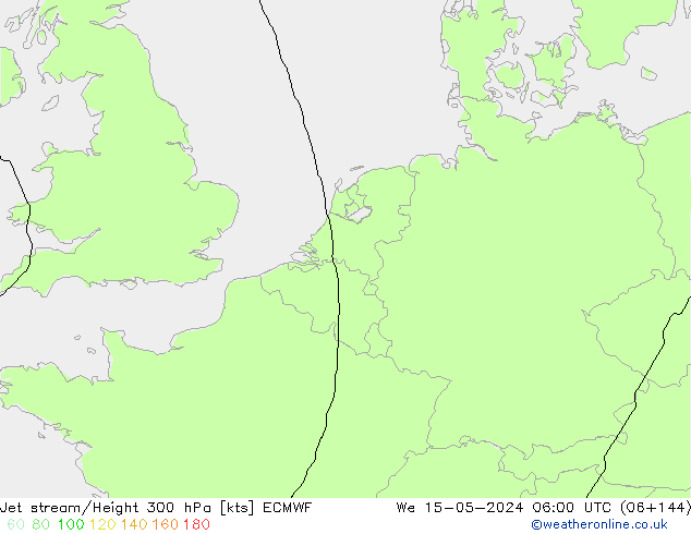 Straalstroom ECMWF wo 15.05.2024 06 UTC