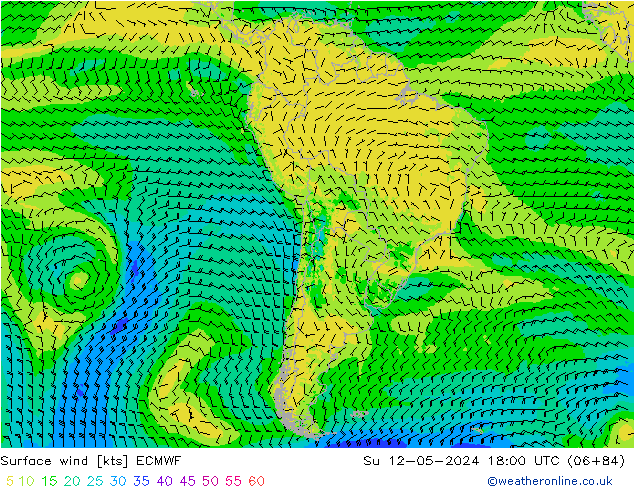  10 m ECMWF  12.05.2024 18 UTC