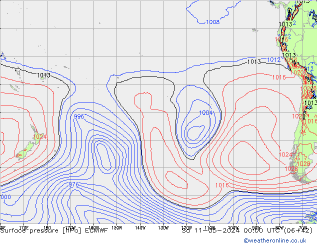 pression de l'air ECMWF sam 11.05.2024 00 UTC