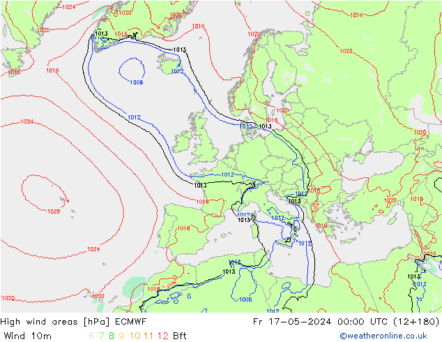 Sturmfelder ECMWF Fr 17.05.2024 00 UTC