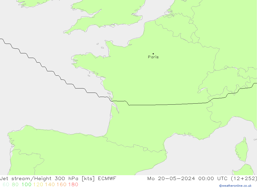 Straalstroom ECMWF ma 20.05.2024 00 UTC