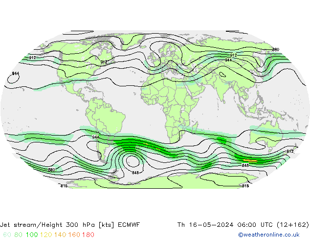 Polarjet ECMWF Do 16.05.2024 06 UTC