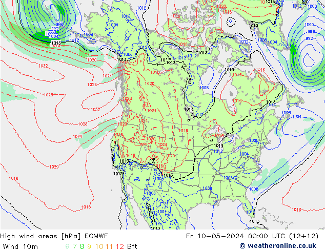 Sturmfelder ECMWF Fr 10.05.2024 00 UTC