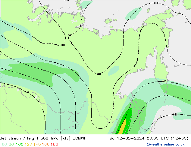 Corriente en chorro ECMWF dom 12.05.2024 00 UTC