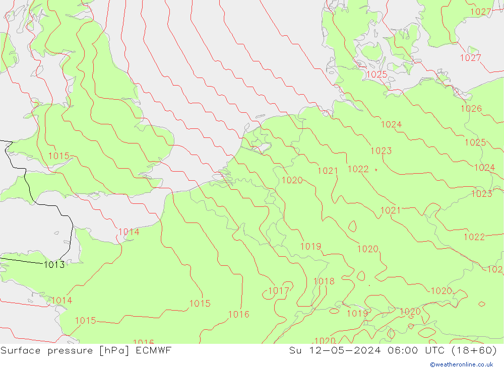 Bodendruck ECMWF So 12.05.2024 06 UTC