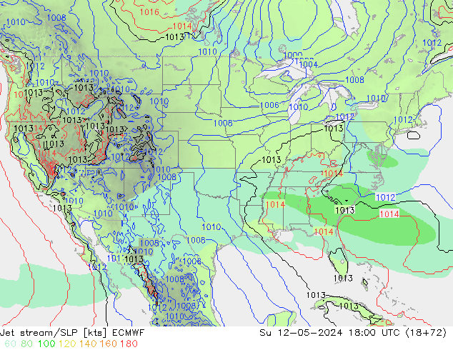 Courant-jet ECMWF dim 12.05.2024 18 UTC