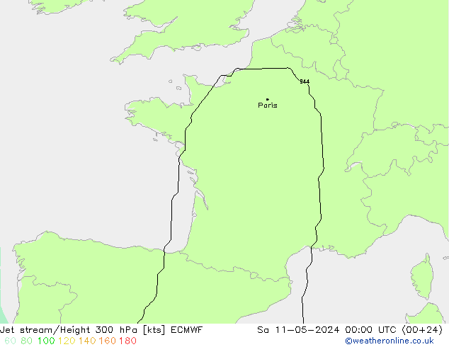 Polarjet ECMWF Sa 11.05.2024 00 UTC