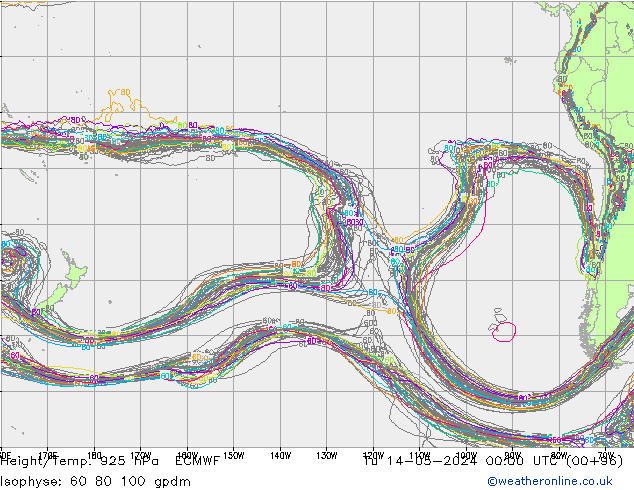 Height/Temp. 925 hPa ECMWF Tu 14.05.2024 00 UTC