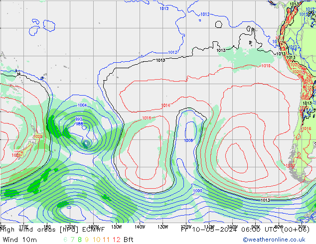 Windvelden ECMWF vr 10.05.2024 06 UTC