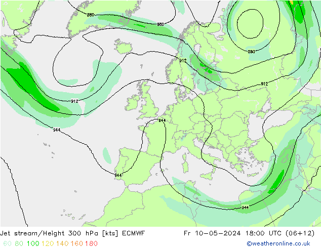 Polarjet ECMWF Fr 10.05.2024 18 UTC