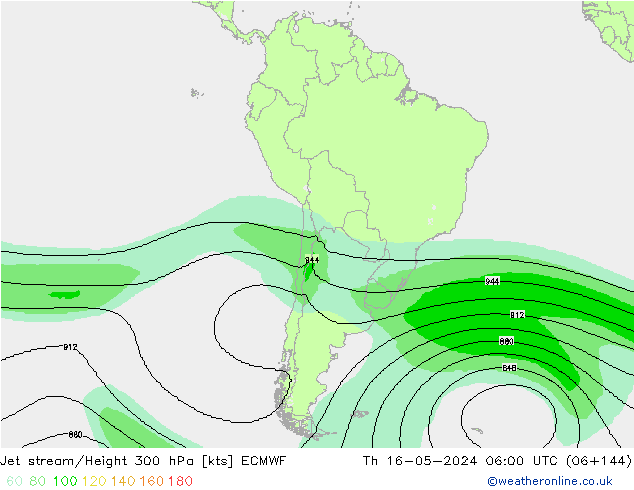 джет ECMWF чт 16.05.2024 06 UTC