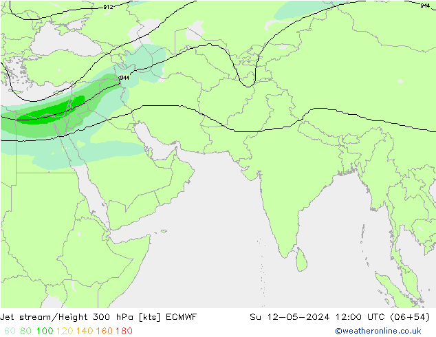 Courant-jet ECMWF dim 12.05.2024 12 UTC