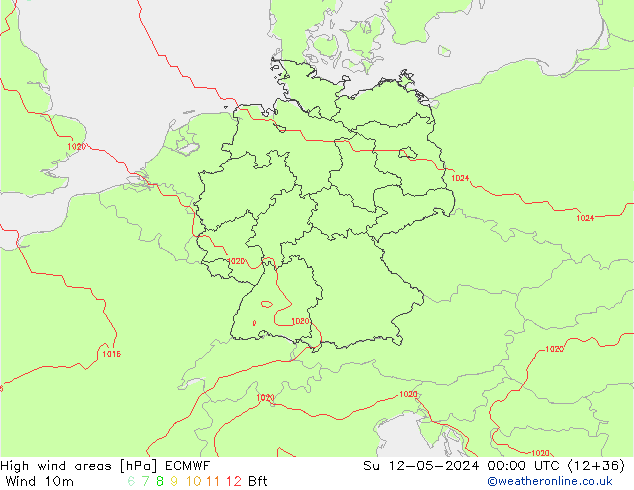Sturmfelder ECMWF So 12.05.2024 00 UTC