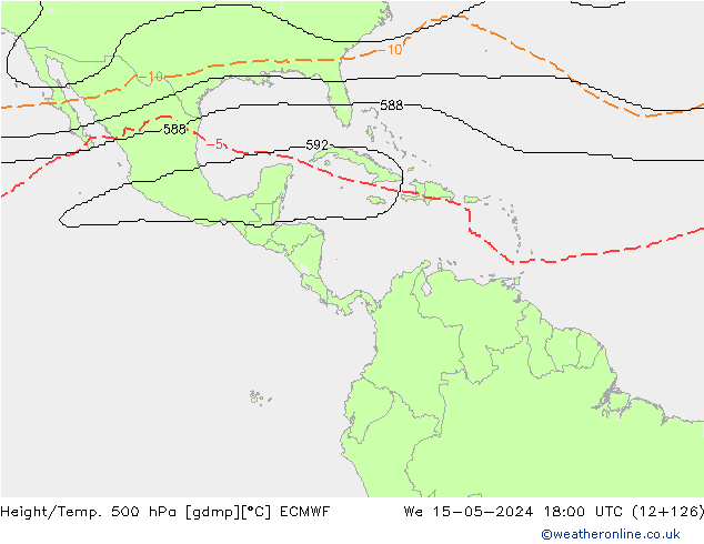 Géop./Temp. 500 hPa ECMWF mer 15.05.2024 18 UTC