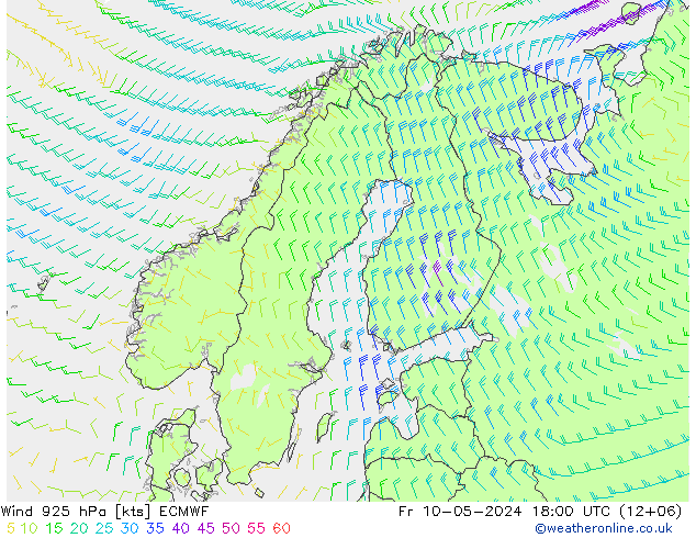 Wind 925 hPa ECMWF Pá 10.05.2024 18 UTC