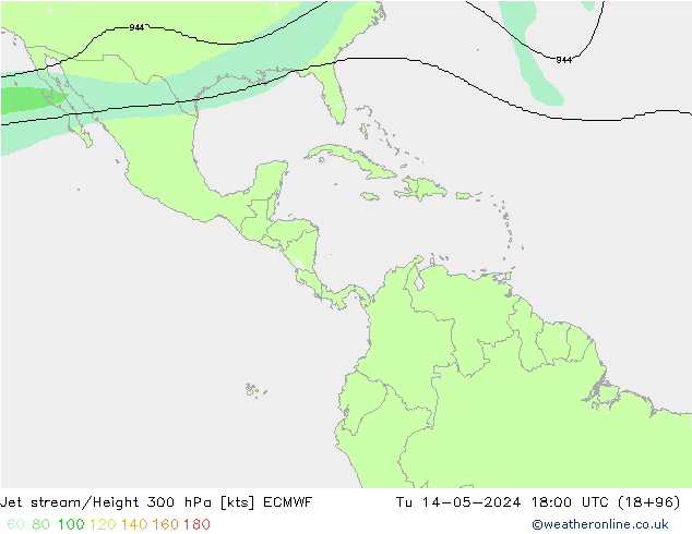 Straalstroom ECMWF di 14.05.2024 18 UTC