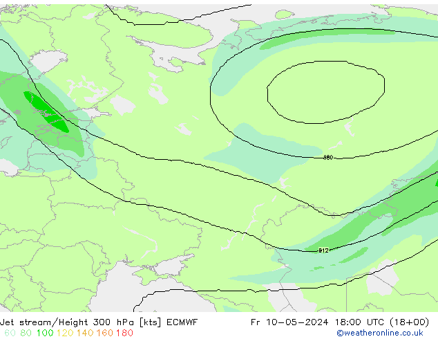 Courant-jet ECMWF ven 10.05.2024 18 UTC