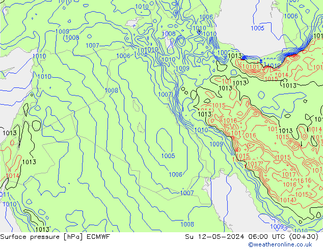 pression de l'air ECMWF dim 12.05.2024 06 UTC