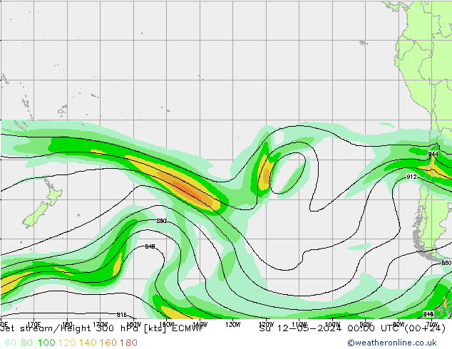 Courant-jet ECMWF dim 12.05.2024 00 UTC