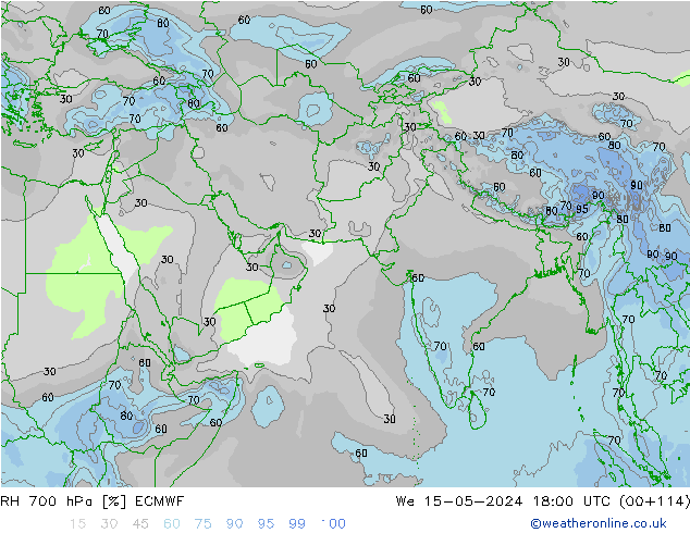 RV 700 hPa ECMWF wo 15.05.2024 18 UTC