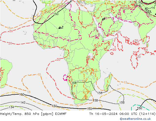Height/Temp. 850 hPa ECMWF  16.05.2024 06 UTC