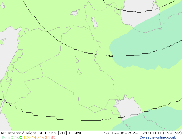 Courant-jet ECMWF dim 19.05.2024 12 UTC