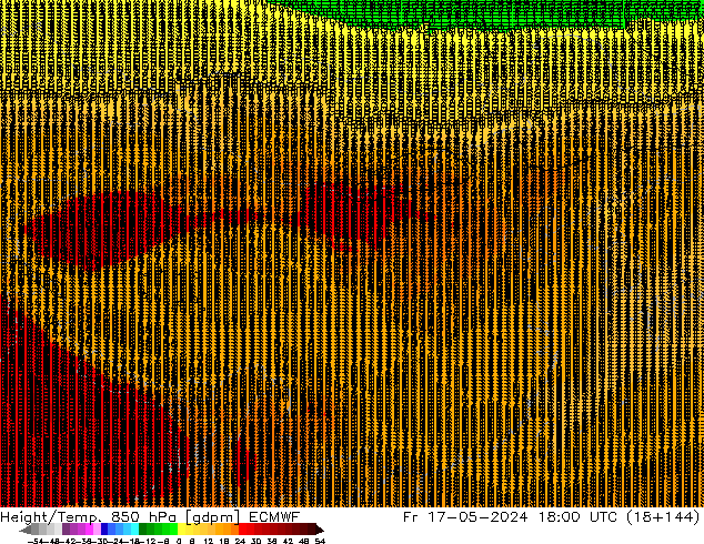 Height/Temp. 850 hPa ECMWF 星期五 17.05.2024 18 UTC
