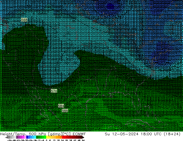 Height/Temp. 500 hPa ECMWF  12.05.2024 18 UTC
