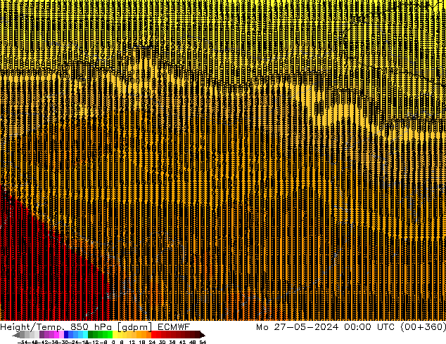 Height/Temp. 850 hPa ECMWF 星期一 27.05.2024 00 UTC