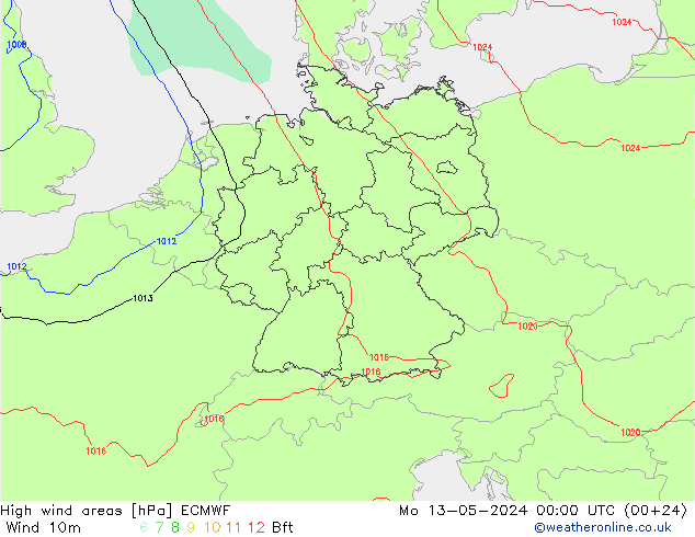 Sturmfelder ECMWF Mo 13.05.2024 00 UTC