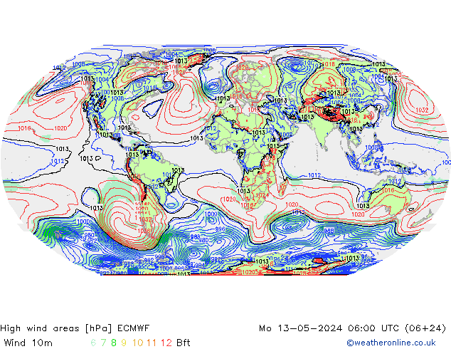 Sturmfelder ECMWF Mo 13.05.2024 06 UTC