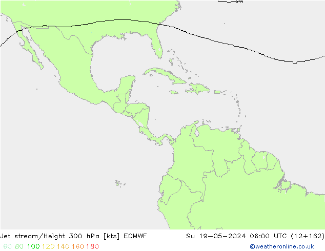 Jet stream/Height 300 hPa ECMWF Su 19.05.2024 06 UTC