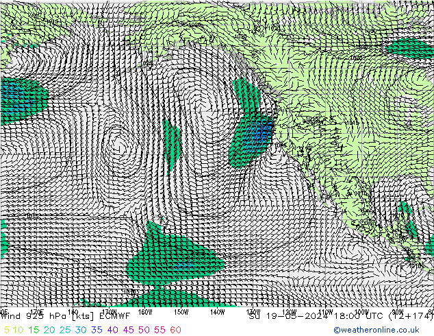 Wind 925 hPa ECMWF Su 19.05.2024 18 UTC