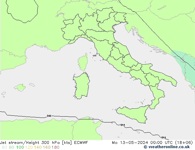 Jet Akımları ECMWF Pzt 13.05.2024 00 UTC