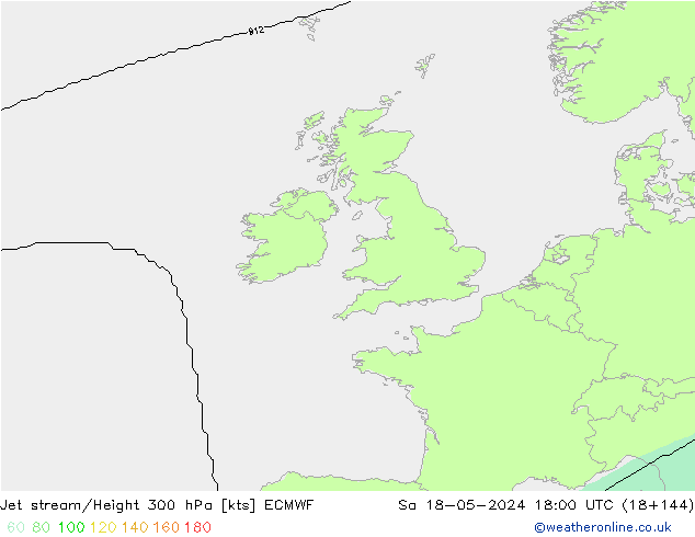 Jet Akımları ECMWF Cts 18.05.2024 18 UTC