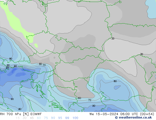 RV 700 hPa ECMWF wo 15.05.2024 06 UTC