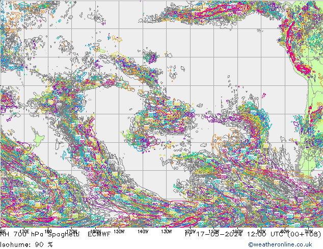 RV 700 hPa Spaghetti ECMWF vr 17.05.2024 12 UTC