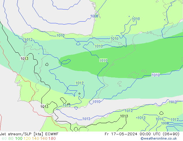 Courant-jet ECMWF ven 17.05.2024 00 UTC