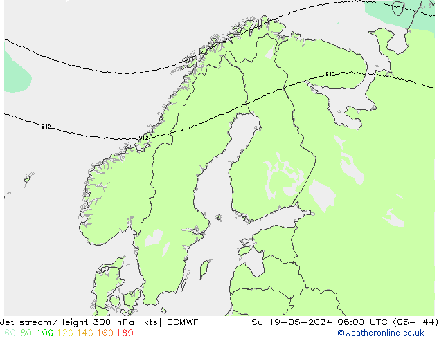 Jet Akımları ECMWF Paz 19.05.2024 06 UTC