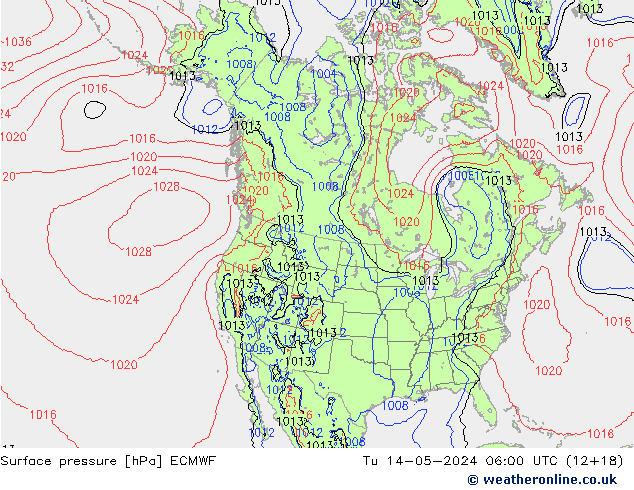 Surface pressure ECMWF Tu 14.05.2024 06 UTC