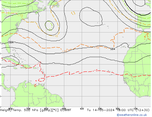 Géop./Temp. 500 hPa ECMWF mar 14.05.2024 18 UTC